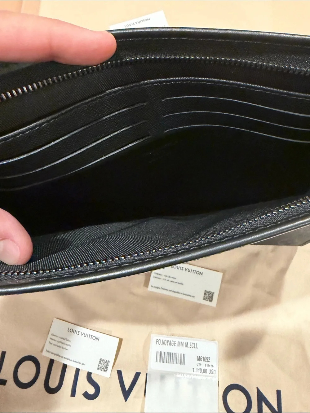 Louis Vuitton Black Monogram Toiletry Pouch